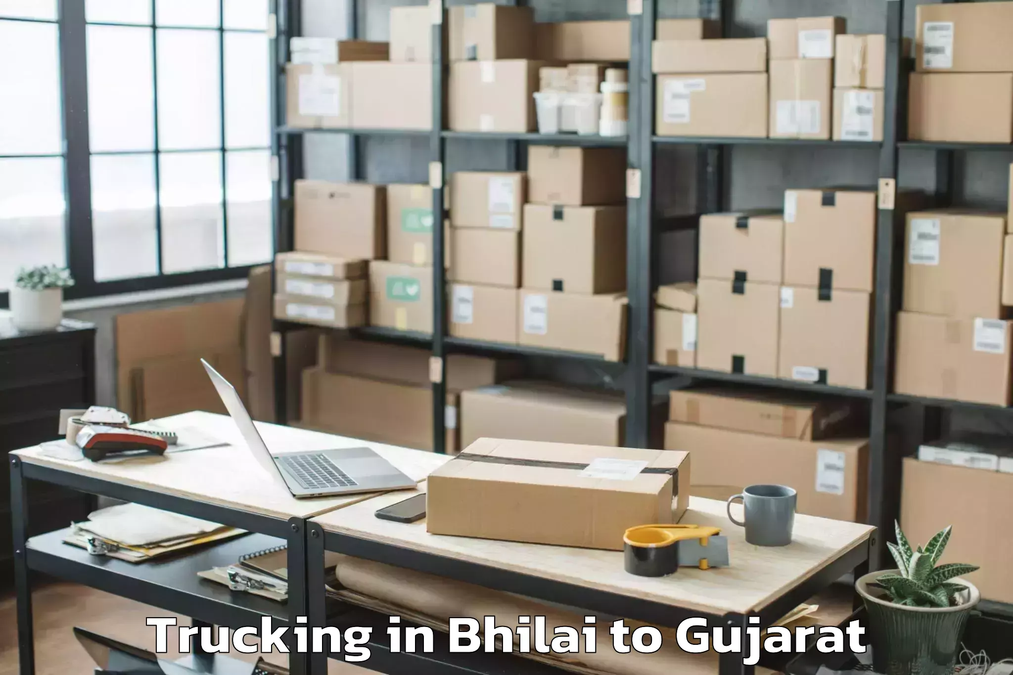 Professional Bhilai to Adalaj Trucking